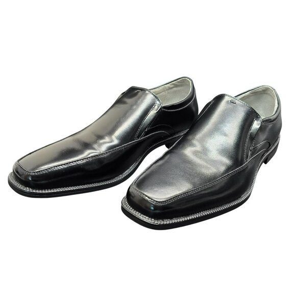 Florsheim Mens Forum Moc Toe Slip-On Dress Shoes 8D Black Leather NIB CM2080 - Picture 3 of 14